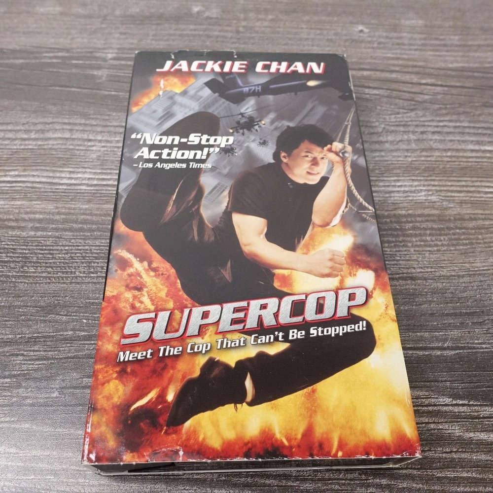 Vintage Supercop VHS Tape Dimension Home Video Jackie Chan Color USA‎ 91 Min